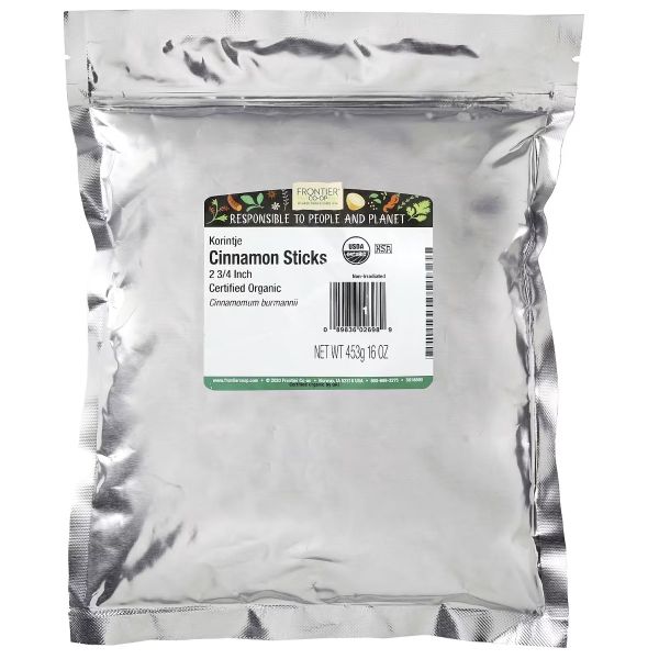 FRONTIER: Cinnamon Sticks Whole Organic 2.75 inc, 16 oz