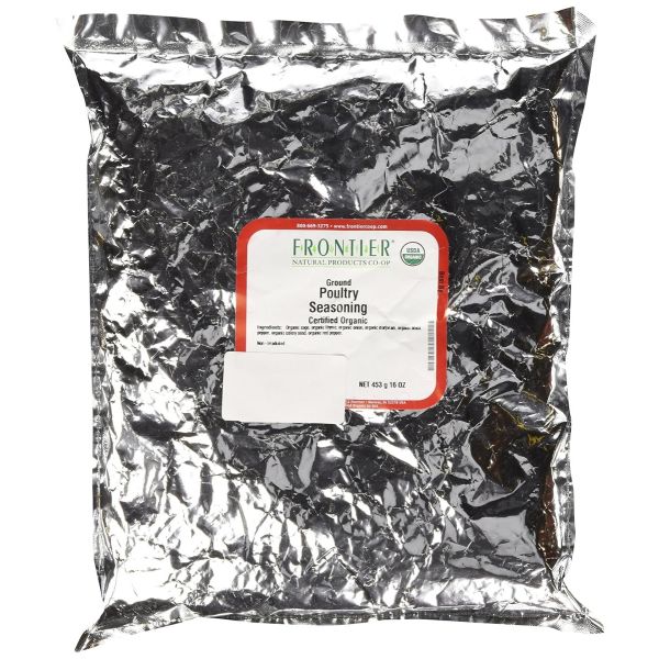 FRONTIER HERB: Organic Poultry Seasoning, 16 oz