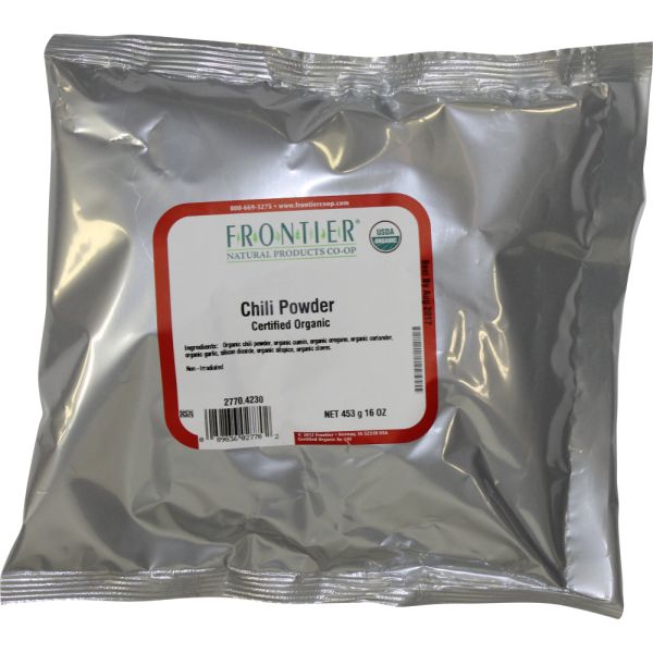 Frontier Natural Products Organic Chili Powder Blend, 16 Oz