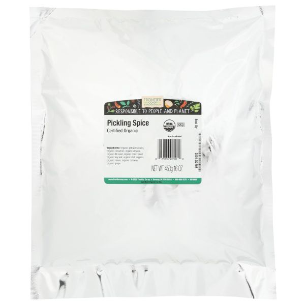 FRONTIER BULK: Organic Pickling Spice, 16 oz