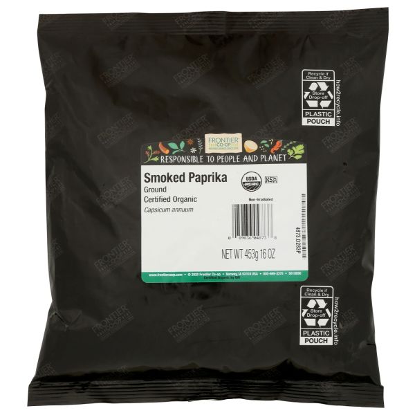 FRONTIER BULK: Organic Ground Smoked Paprika, 16 oz
