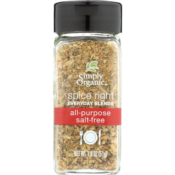 SIMPLY ORGANIC: Spice Right All-Purpose Salt-Free, 1.8 oz