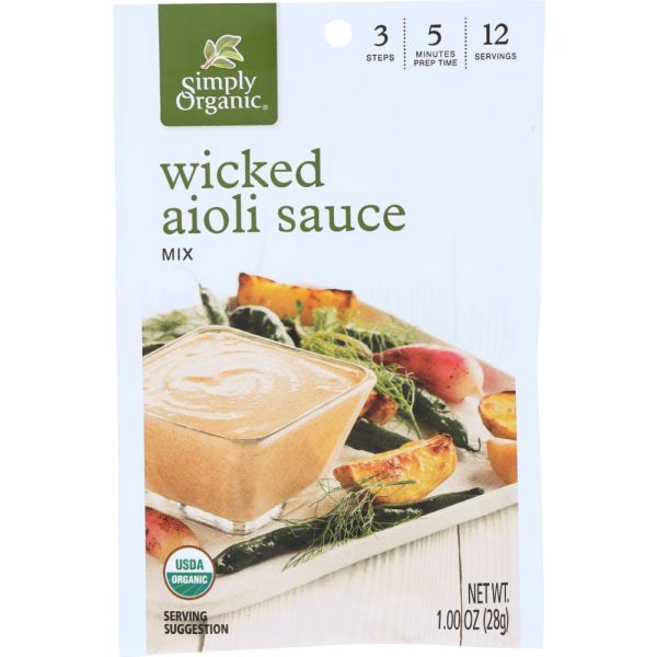 SIMPLY ORGANIC: Wicked Aioli Sauce Mix, 1 oz