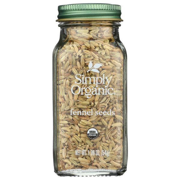 SIMPLY ORGANIC: Organic Fennel Seeds, 1.9 oz