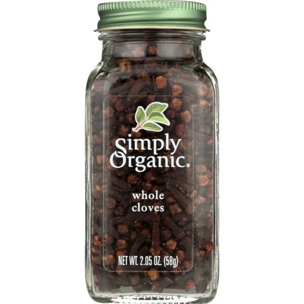 SIMPLY ORGANIC: Seasoning Cloves Whole Bottle, 2.05 oz