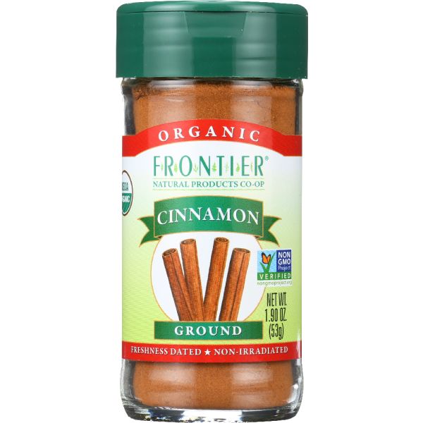 FRONTIER NATURAL PRODUCTS: Organic Cinnamon Ground, 1.9 oz