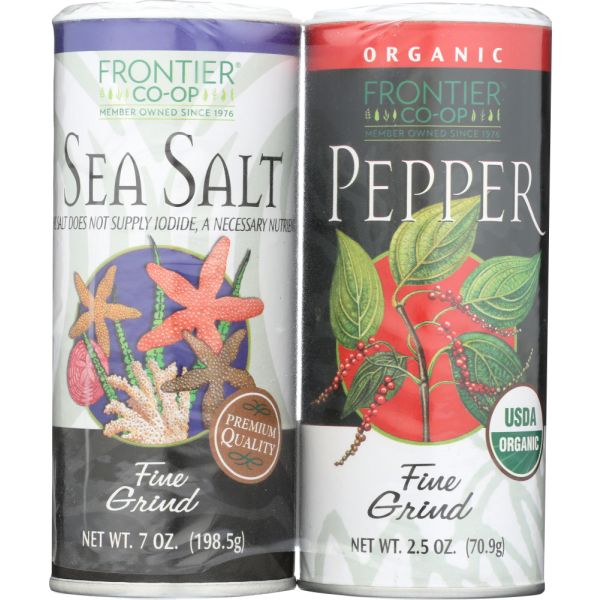FRONTIER HERB: Salt & Pepper Combo, 10.5 oz