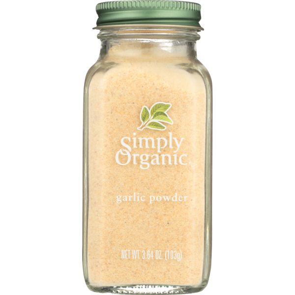 SIMPLY ORGANIC: Garlic Powder, 3.64 Oz