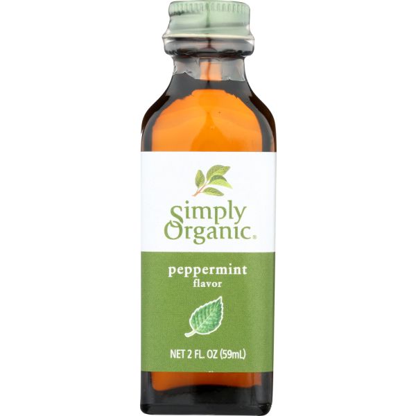 Simply Organic Peppermint Flavor, 2 Oz