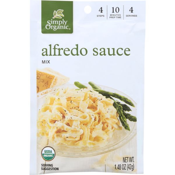 SIMPLY ORGANIC: Seasoning Mix Alfredo, 1.48 Oz
