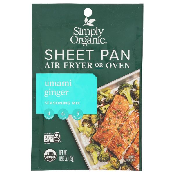 SIMPLY ORGANIC: Sheet Pan Umami Ginger Seasoning Mix, 0.99 oz