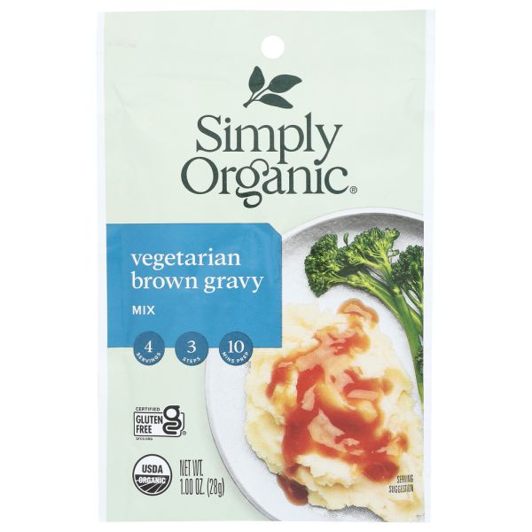 SIMPLY ORGANIC: Mix Gravy Brown Vegetable, 1 oz
