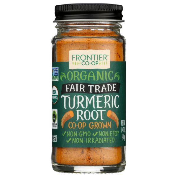 FRONTIER HERB: Organic Tumeric Root Ground Fair Trade,  1.41 oz