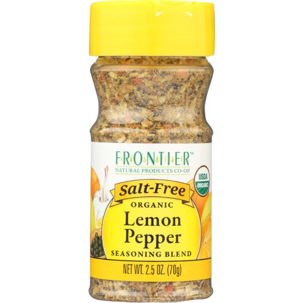 FRONTIER HERB: Lemon Pepper Salt Free, 2.5 oz