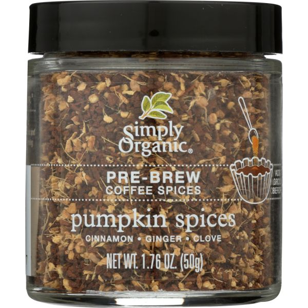 SIMPLY ORGANIC: Organic Coffee Spices Pumpkin, 1.76