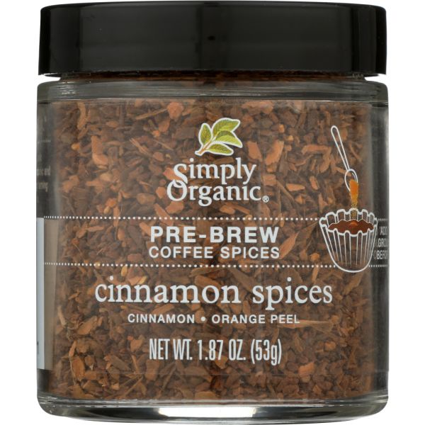 SIMPLY ORGANIC: Coffee Cinnamon Spices, 1.87 oz