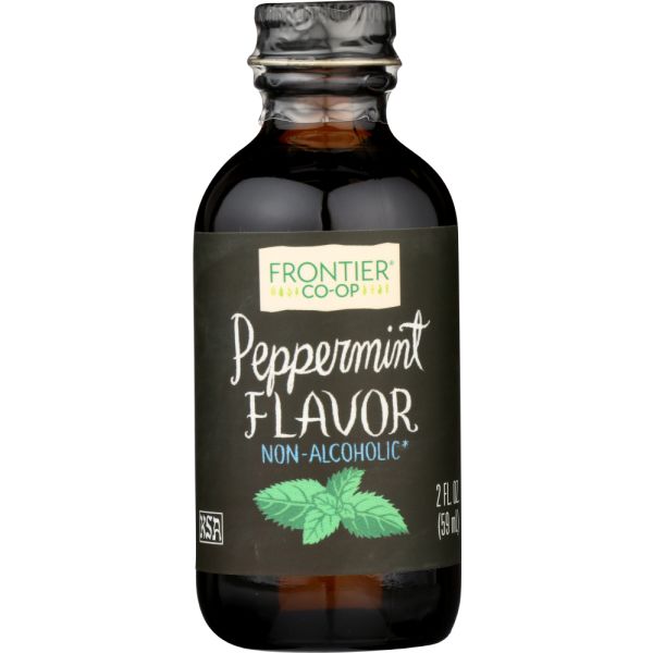 FRONTIER HERB: Peppermint Flavor, 2 oz