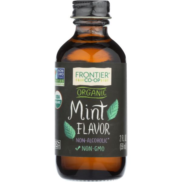FRONTIER HERB: Organic Mint Flavor, 2 oz
