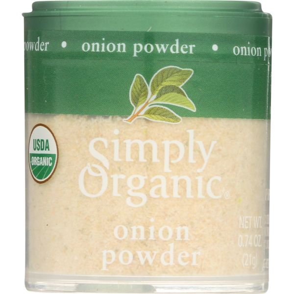 Simply Organic Onion White Powder Organic, 0.74 Oz
