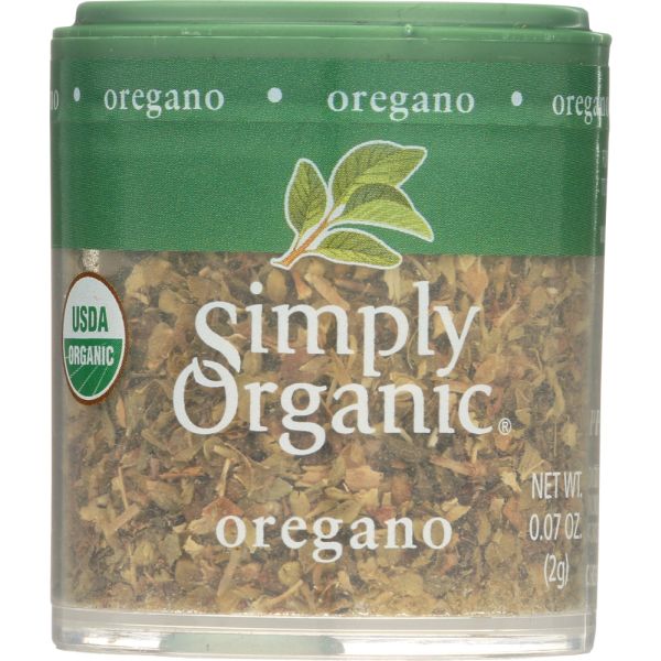 Simply Organic Mini Oregano Leaf Cut & Sifted, 0.07 Oz