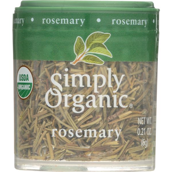 Simply Organic Mini Rosemary Leaf Whole, 0.21 Oz