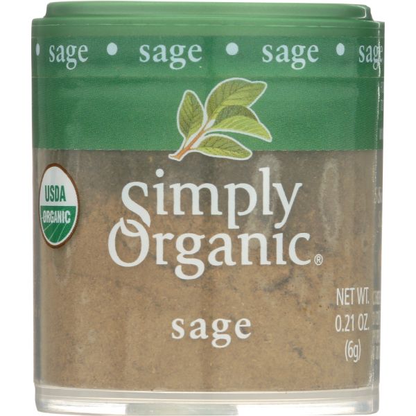 Simply Organic Mini Sage Ground, .21 Oz