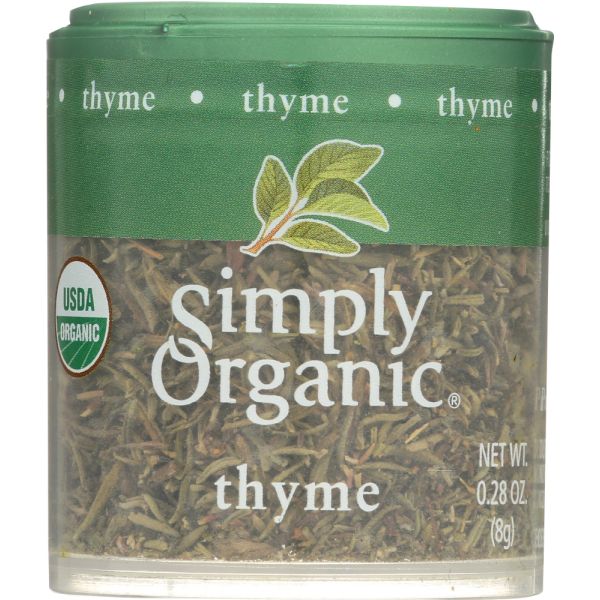 Simply Organic Mini Thyme Leaf Whole, 0.28 Oz