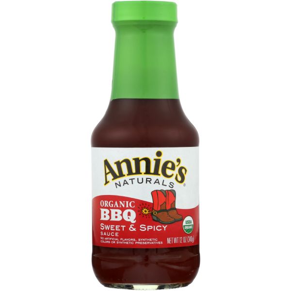 ANNIES HOMEGROWN: Bbq Sweet & Spicy Sauce, 12 oz