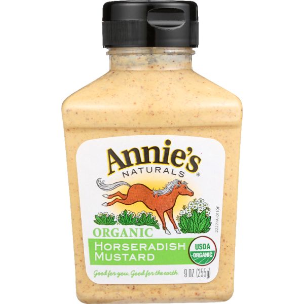 ANNIE'S NATURALS: Organic Horseradish Mustard, 9 oz