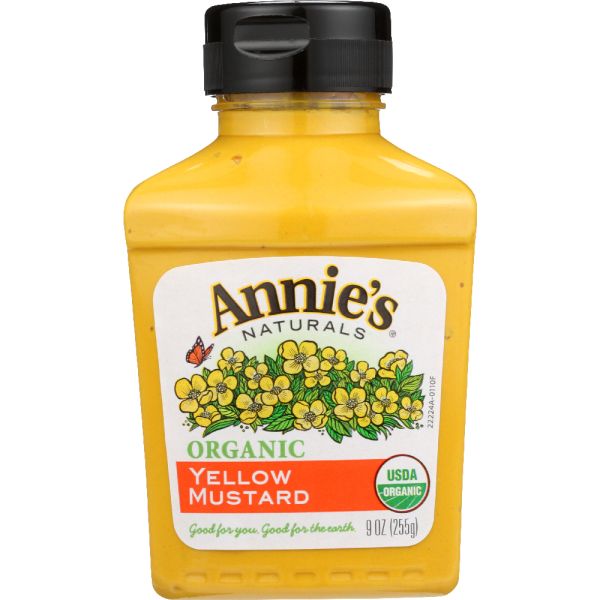 Annie's Naturals Organic Yellow Mustard, 9 Oz