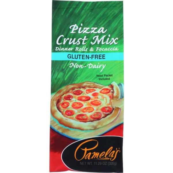 PAMELAS: Pizza Crust Mix Gluten Free, 11.29 Oz