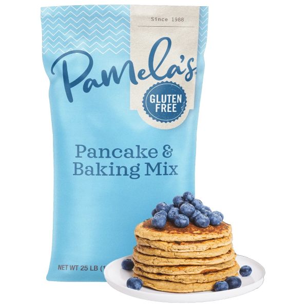 PAMELAS: Baking & Pancake Mix Bag Wheat And Gluten Free, 25 lb