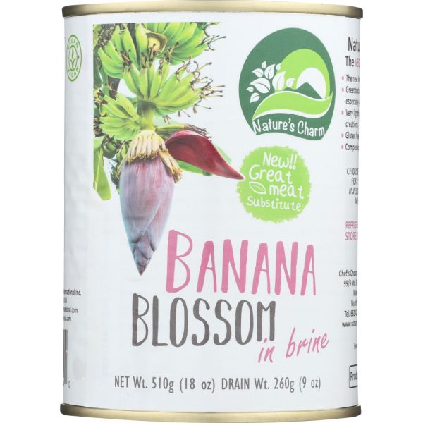 NATURES CHARM: Banana Blossoms In Brine, 18 oz