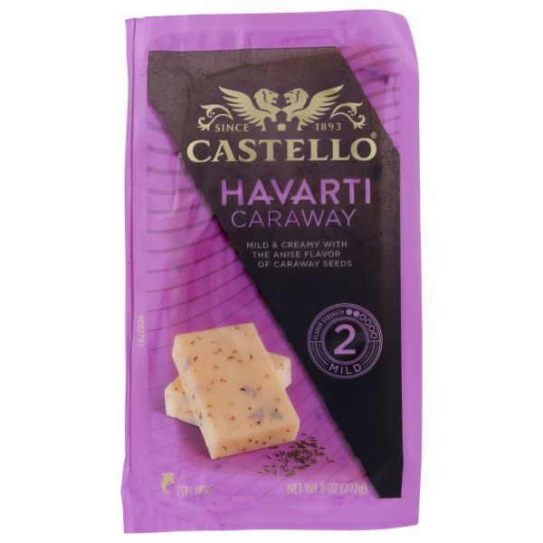 CASTELLO: Cheese Havarti Caraway, 8 oz