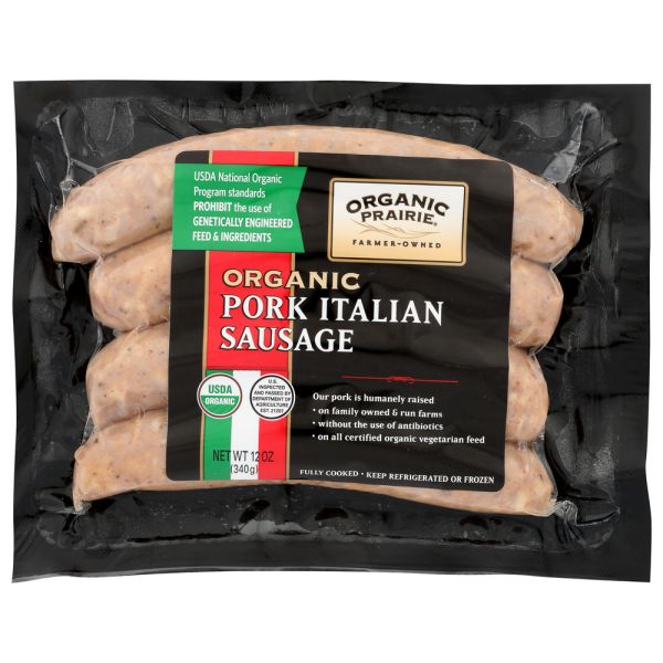 ORGANIC PRAIRIE: Pork Italian Sausage, 12 oz