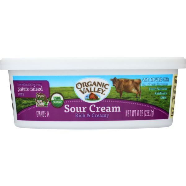 ORGANIC VALLEY: Organic Sour Cream, 8 oz