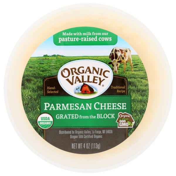 ORGANIC VALLEY: Organic Grated Parmesan Cheese, 4 oz