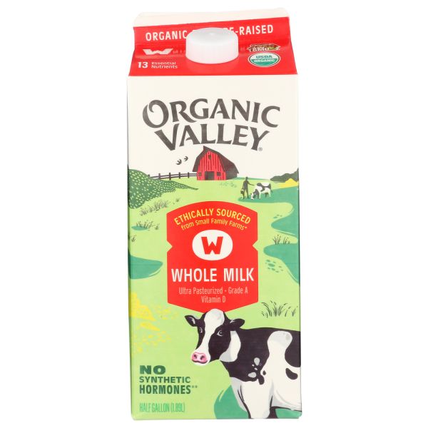 ORGANIC VALLEY: Whole Milk, 64 oz