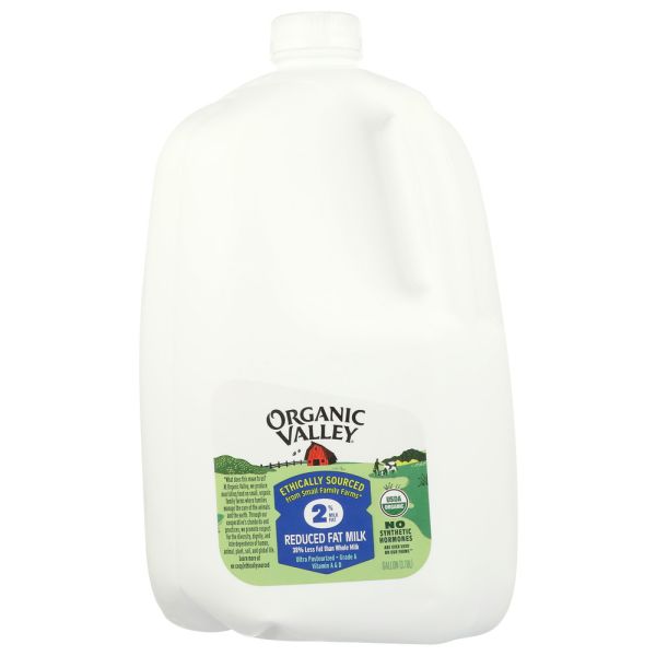 ORGANIC VALLEY: Organic 2 Percent Reduced Fat Milk, 128 oz