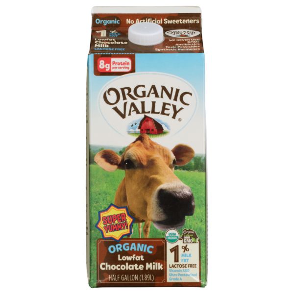 ORGANIC VALLEY: Organic Low Fat Chocolate Milk Lactose Free, 64 oz