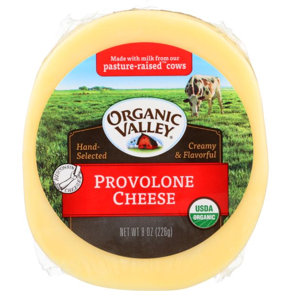 ORGANIC VALLEY: Organic Provolone Cheese, 8 oz