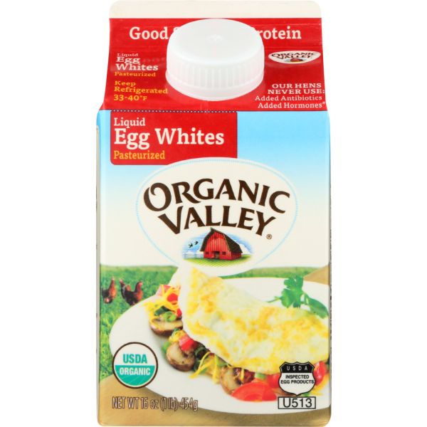 ORGANIC VALLEY: Organic Pasteurized Liquid Egg Whites, 16 oz