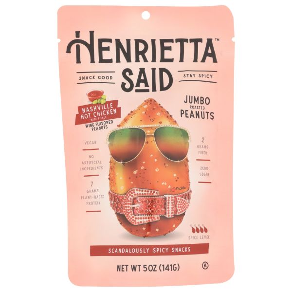 HENRIETTA SAID: Wing Flavored Peanuts Nashville Hot Chicken, 5 oz