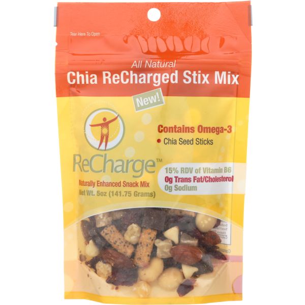 RECHARGE: Chia Recharged Stix Mix, 5 oz