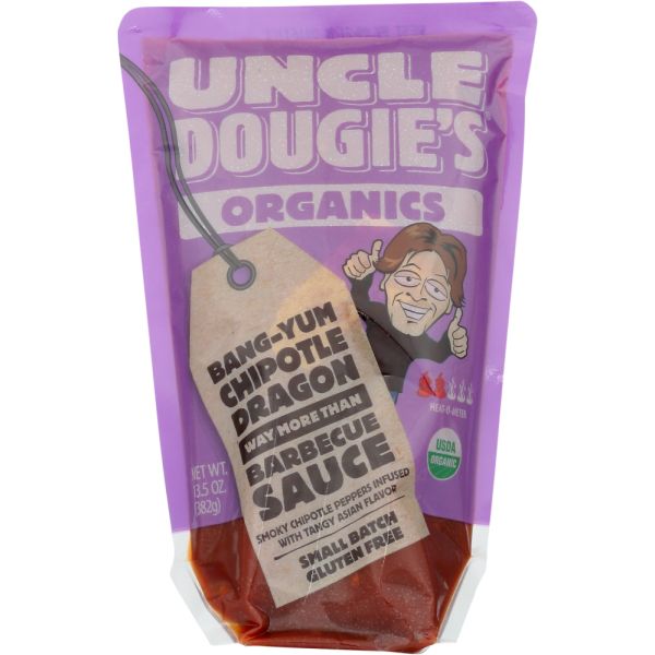 UNCLE DOUGIE: Sauce BBQ Chipotle Dragon, 13.5 oz
