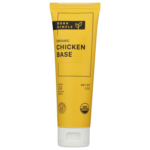 BORN SIMPLE: Organic Chicken Broth Concentrate, 3 oz