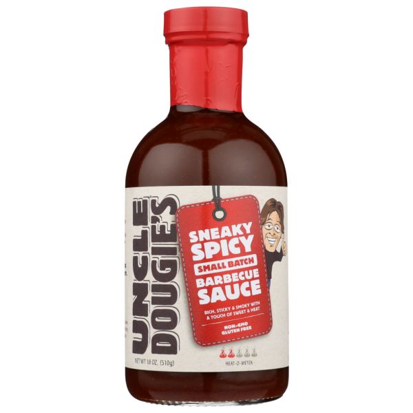 UNCLE DOUGIE: Sneaky Spicy Barbecue Sauce, 18 oz
