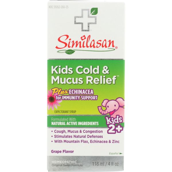 SIMILASAN: Kids Cold & Mucus Relief, 4 fl oz