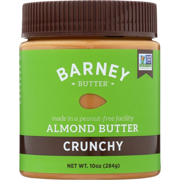 BARNEY BUTTER: Almond Butter Crunchy, 10 Oz