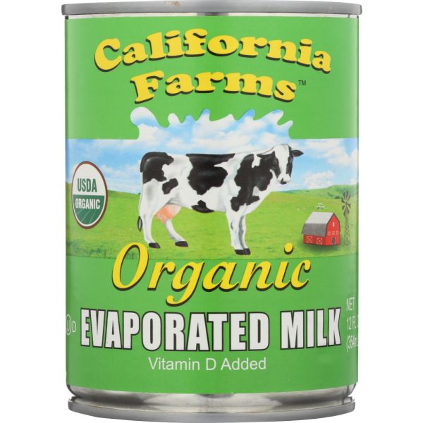 CALIFORNIA FARMS: Organic Evaporated Milk, 12 oz